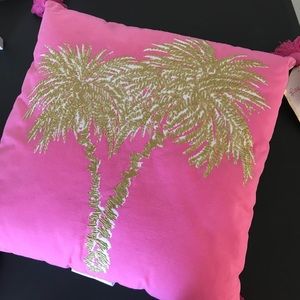 Lilly Pulitzer Palm Tree Pillow